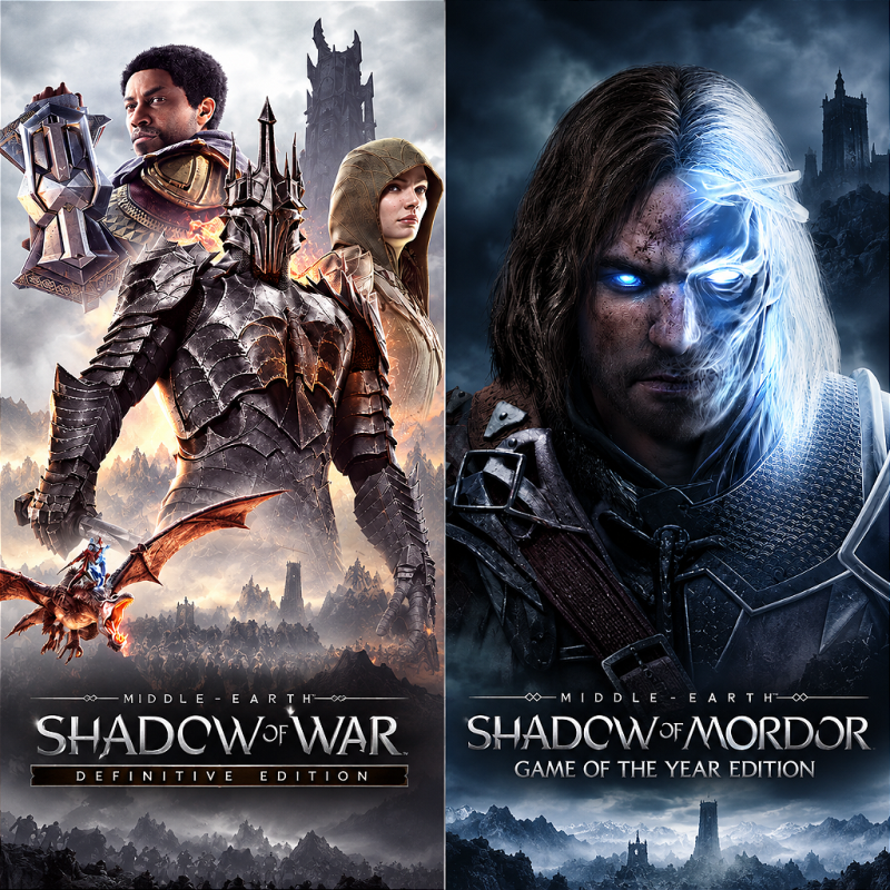Pacote Terra Média Sombras de Mordor + Sombras da Guerra Definitiva PS5 Mídia Digital