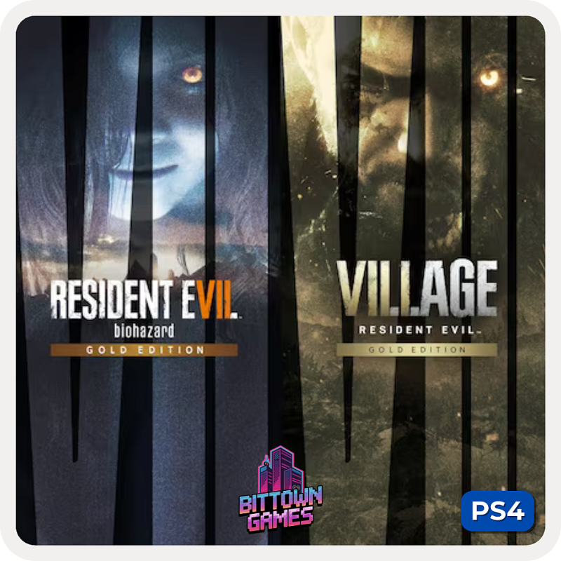 Resident Evil 7 Gold Edition + Village Gold Edition PS4 Mídia Digital