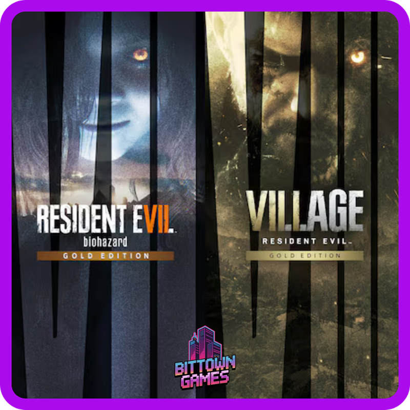 Resident Evil 7 Gold Edition + Village Gold Edition PS4 Mídia Digital