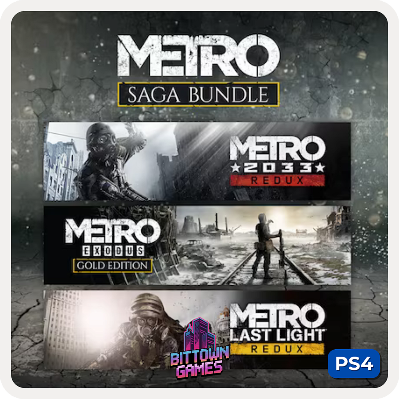Conjunto Metro Saga PS4 Mídia Digital