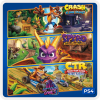Pacote Triplo Crash + Spyro + Crash Team Racing PS4 Mídia Digital
