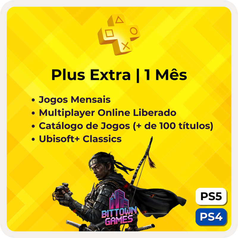PSN Plus Extra 1 Mês Mídia Digital